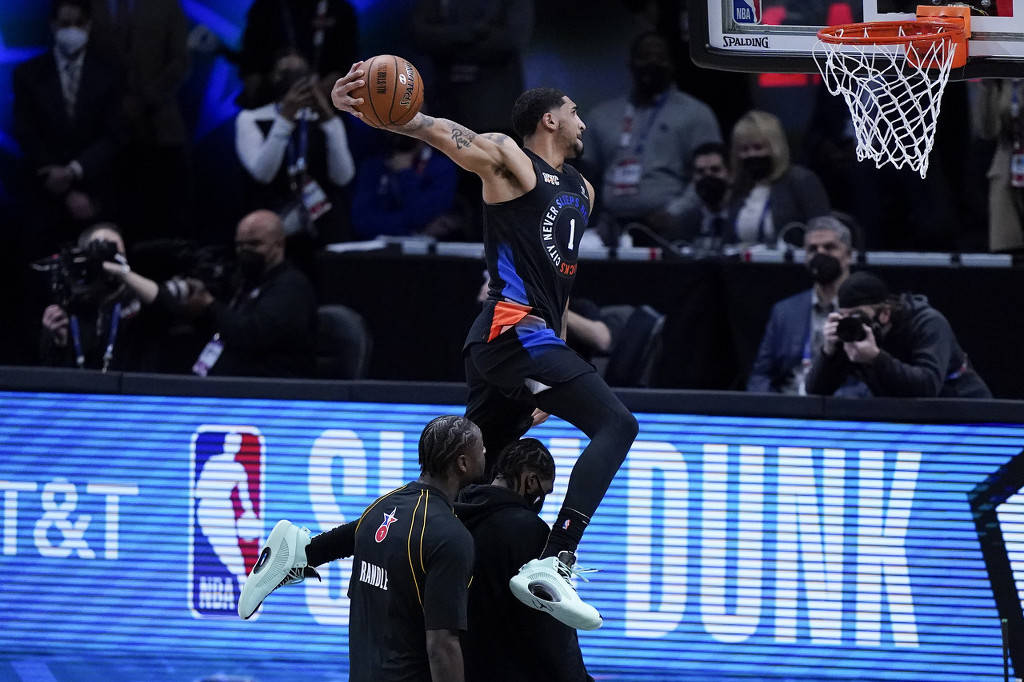 组图2021nba全明星扣篮大赛开拓者小将意外夺冠