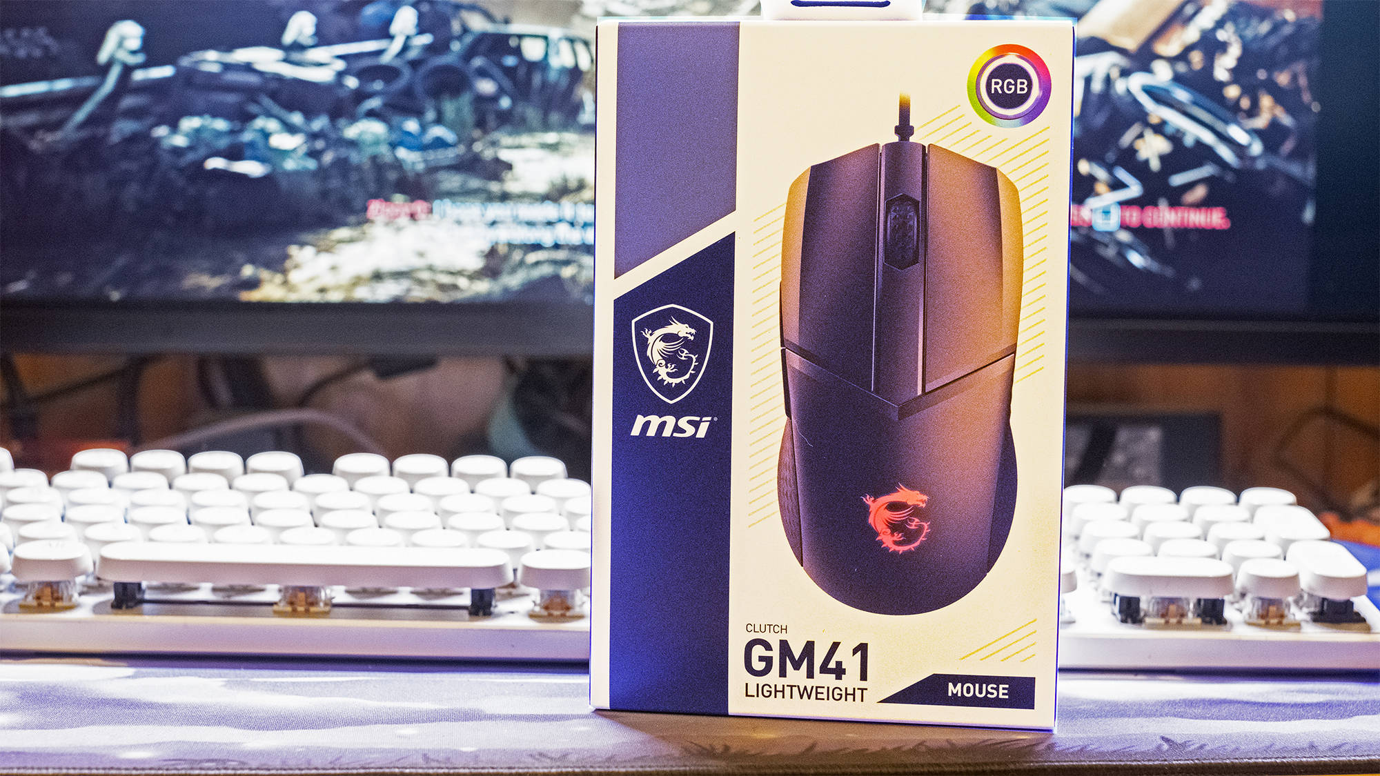 鼠标|65克的超专业电竞鼠标MSI GM41，首批支持NVDIA Reflex技术