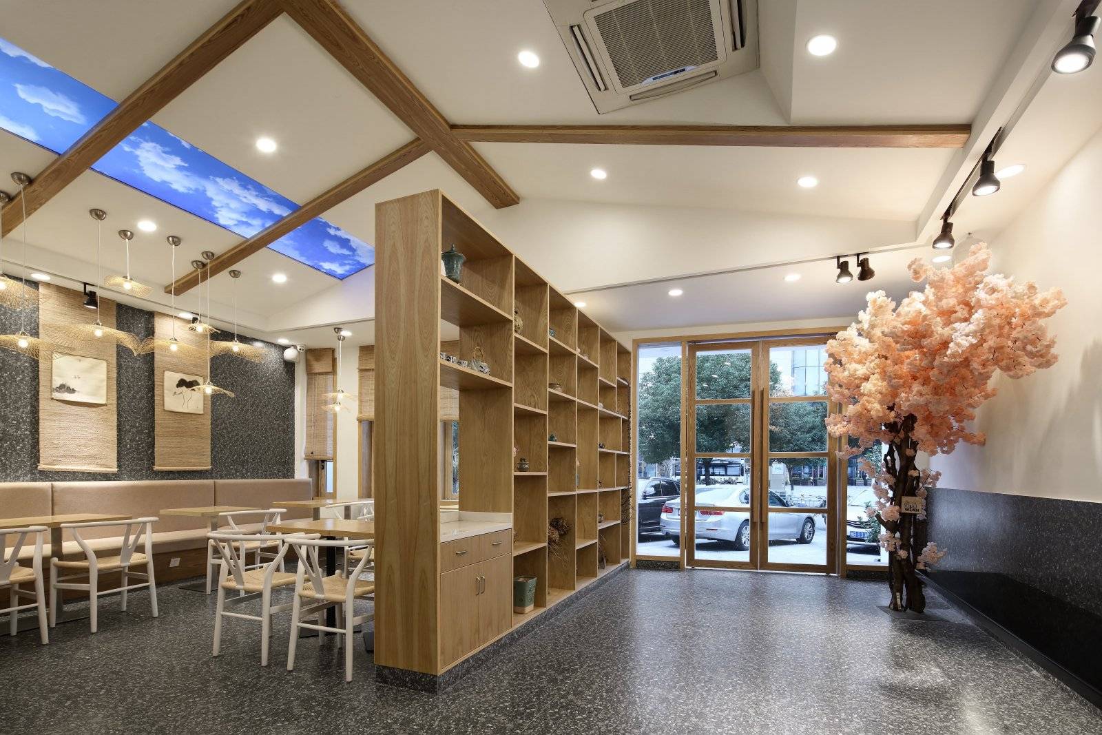 简约原木风日式餐厅设计_店铺