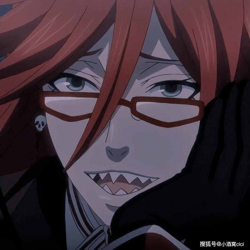 《黑执事》格雷尔,"怎么可以这么对待淑女?",动漫头像壁纸