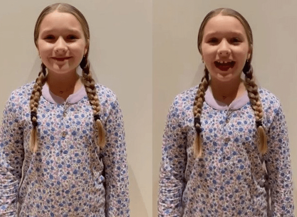 原创10岁小七近照曝光发育明显偷偷长大贝克汉姆独宠太幸福了