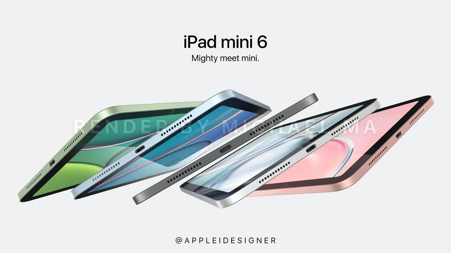 3月23日见 Ipad Mini 6新渲染图曝光 还是那个味 Airpods