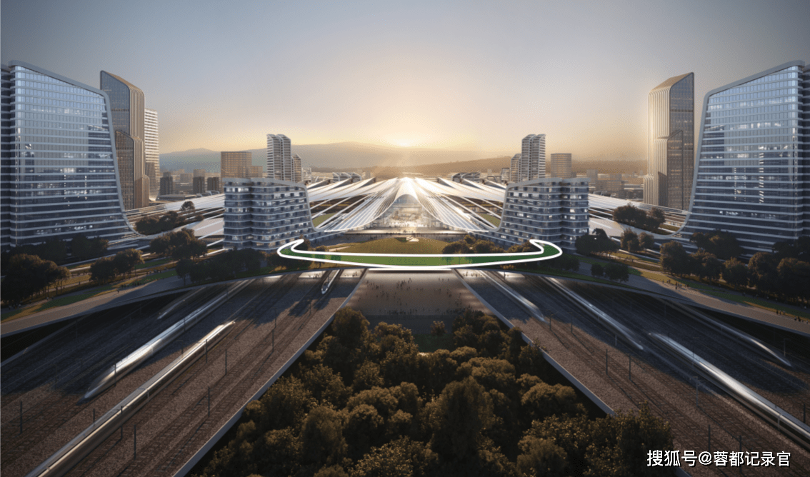 成都集中公布十大tod之枢纽公园地标站城融合典范天府新站