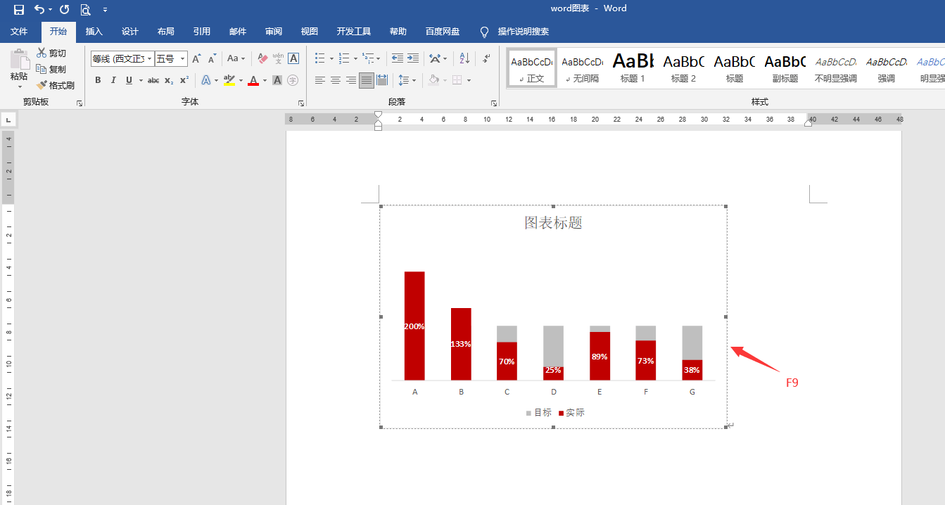 word插入图表技巧自动数据更新排版设计复制操作不劳心