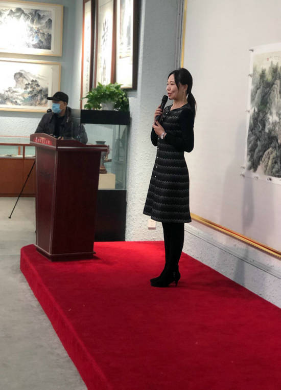 朴茂雄健师法自然中国当代山水画家彭淼作品展在世纪来美术馆隆重举行