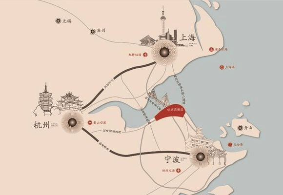 杭州湾新区绘画图片
