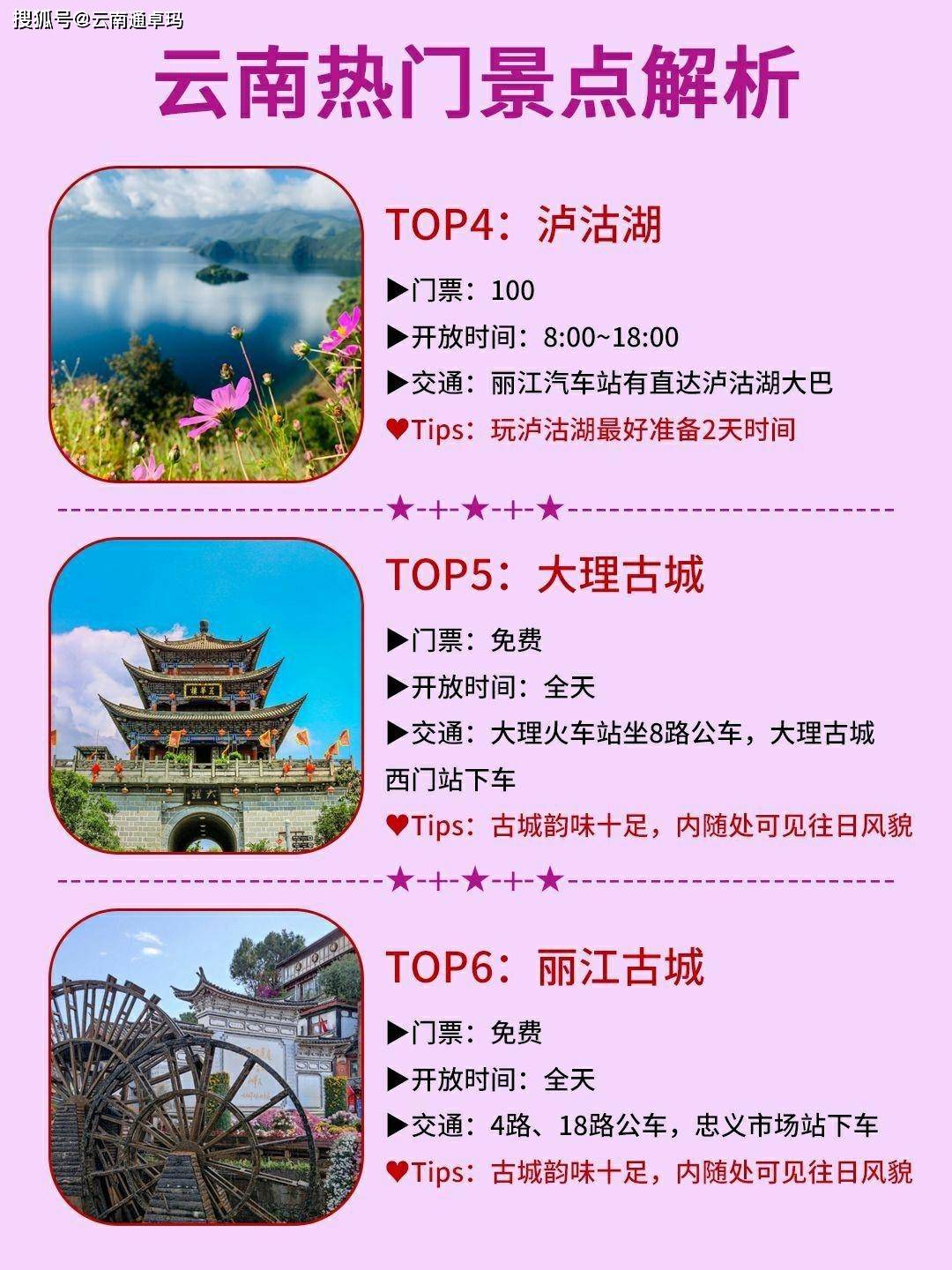 第一次去云南不知道怎么玩？看云南必须去的景点排名TOP12