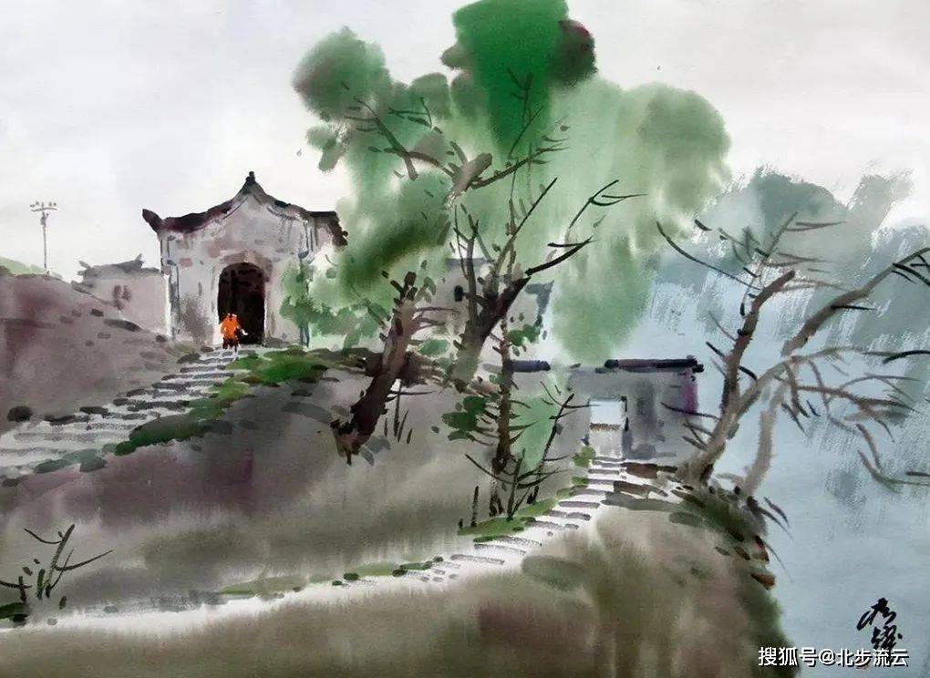 当代中国水彩画家，对构图美学的运用，以及中国水彩画的特色_西方