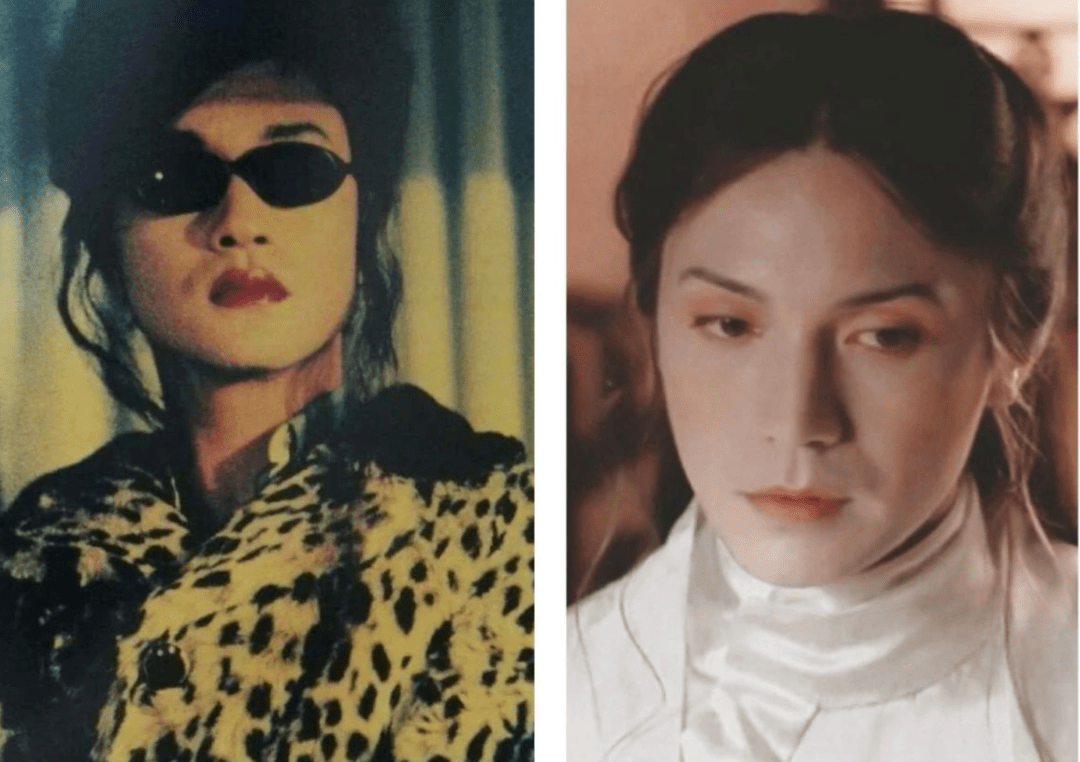 左:张国荣 右:尊龙毕竟两人都有过女装照,都是风华绝代的级别了.