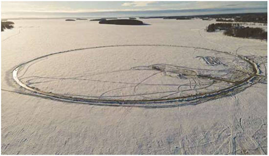世界上最大的冰上旋转木马在芬兰诞生
