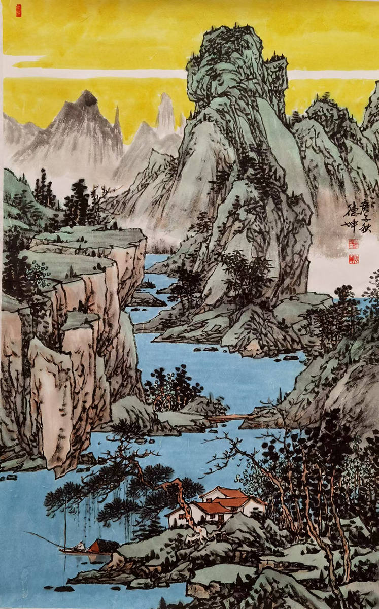 怎么欣赏山水画?图解林德坤的古法山水画