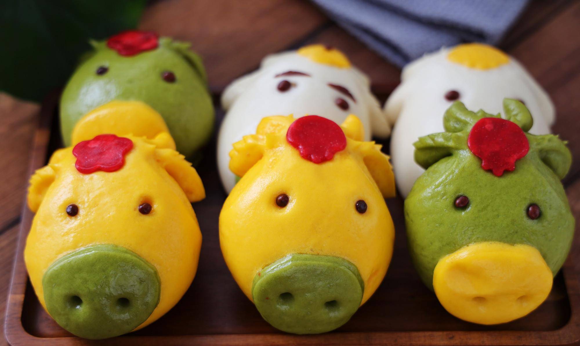 憨态可掬的牛头馒头,做法简单,吃起来更是别有一番滋味!_面团