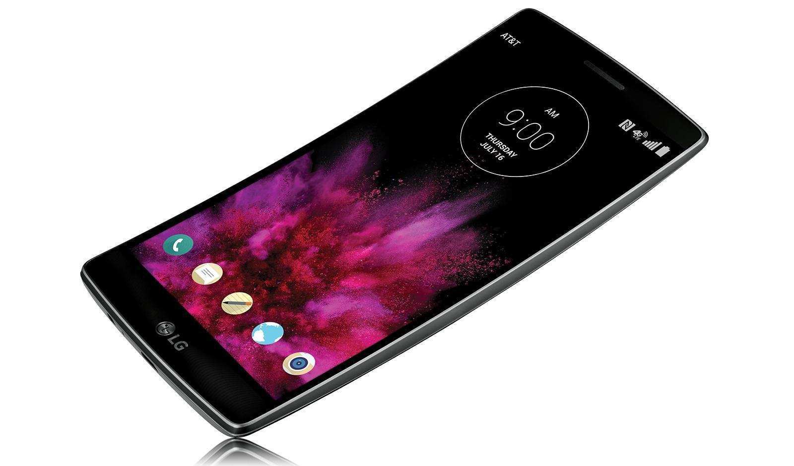 最后,lg g flex是世界上第一款柔性屏幕手机,其得益于p-oled显示屏和