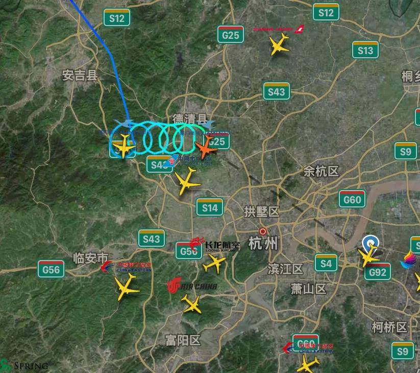 机场附近都有禁飞区，大疆官网也可以查询各地限飞区，萧山机场附近就很