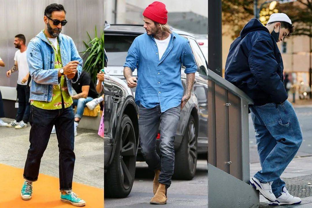 原创用牛仔裤打造时髦范搭配运动鞋or皮靴你更喜欢哪一个组合