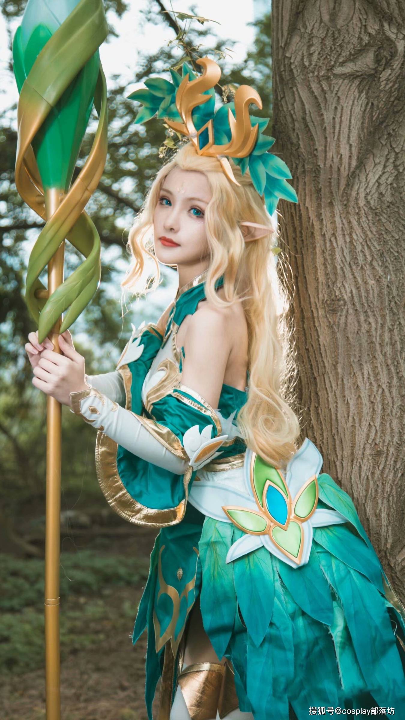 cos:王者荣耀王昭君-精灵公主cos正片@大白鸽奶糖