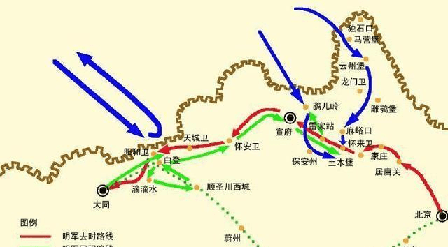 土木之變1449年,明朝在土木堡遭到瓦剌的攻擊,20萬大軍損失過半,明