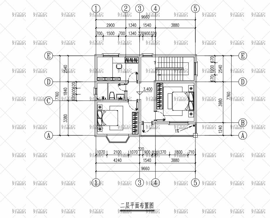 50平米上下两层设计图