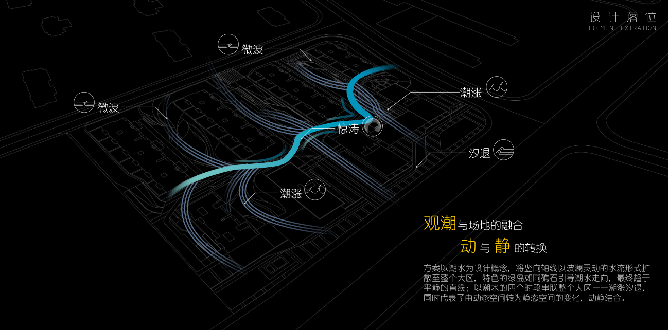 景观方案钱江之潮以潮水为概念类武林府鲸鱼岛故事线乐园