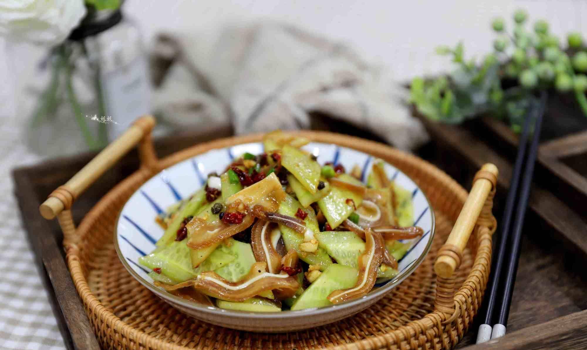 下酒菜,我首選豬耳朵,香辣不油膩,越吃越來事_黃瓜