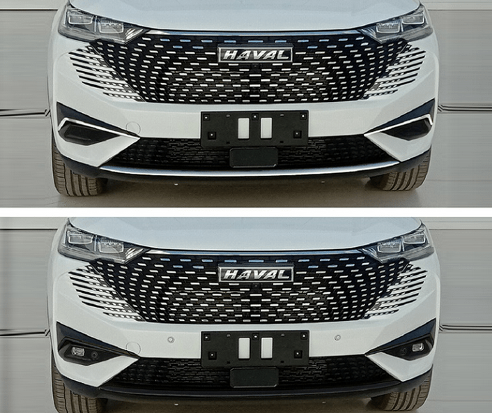 第三代哈弗h6改款曝光!无边界前脸,有标致内味了