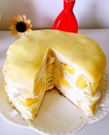 超级好吃的芒果千层蛋糕做法无需烤箱美味一学就会