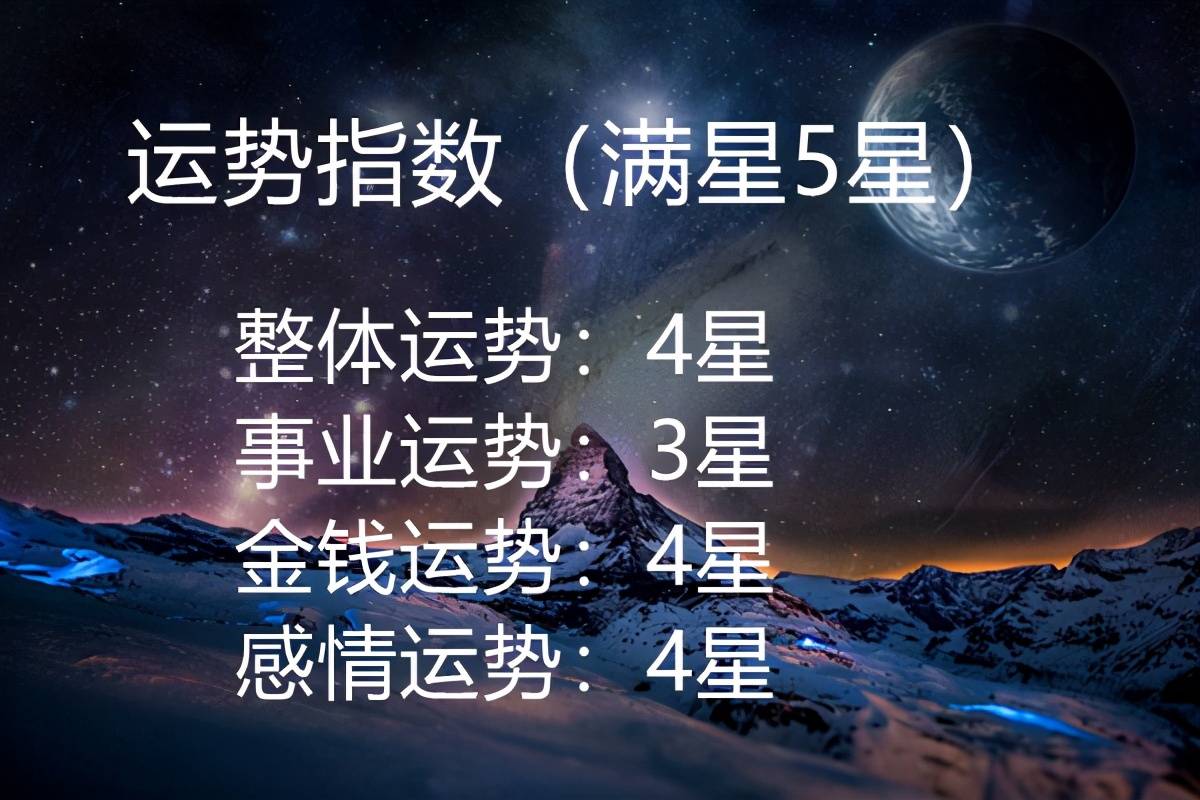 2021年4月21日十二星座各方面运势指数以及详情见解