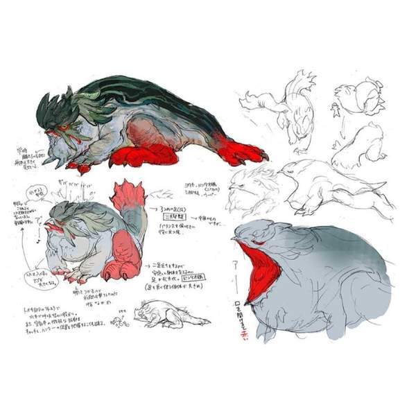 末将|《怪物猎人：崛起》河童蛙设计图公布 红色四肢超霸气