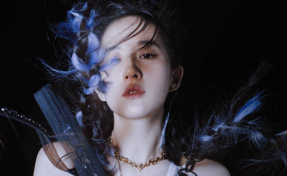 刘亦菲杂志造型再创新,紫色鱼骨辫颜值逆天,满满少女感