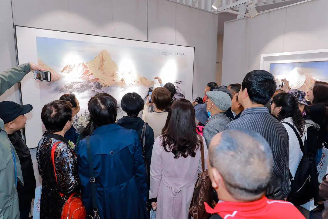 西望叢山第二季高原雪山畫派名家邀請展在郫都區文化館隆重開幕