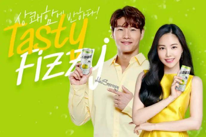 限动更新本周熊孩子没有金钟国部分金钟国和娜恩代言的饮料宣传照cr