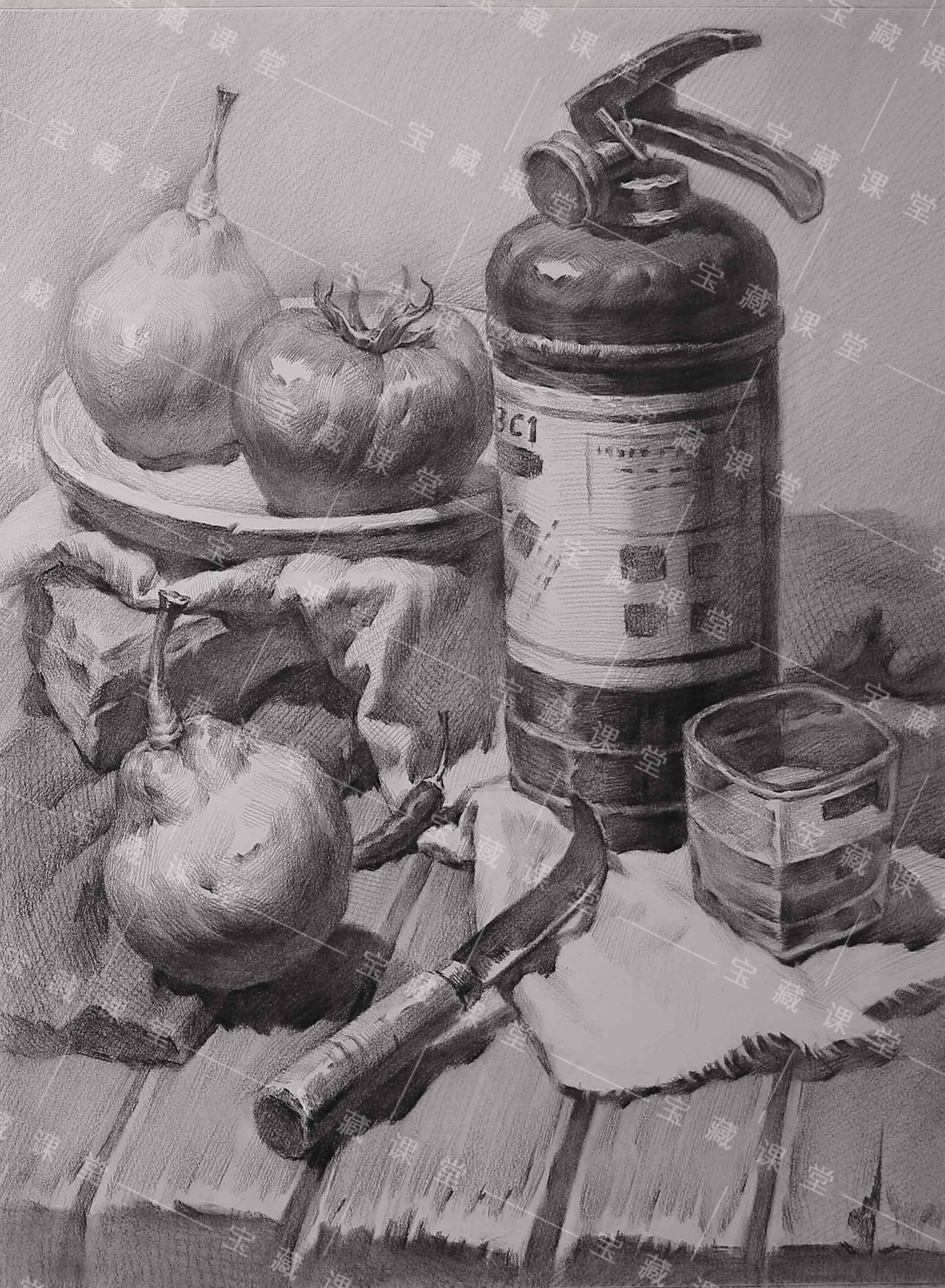 联考素描静物怎么才能画好?(附视频) 宝藏美术网校