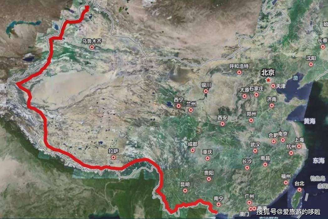 最西北端新疆喀納斯在原新藏公路上分別向兩端延長現219國道(點開視頻