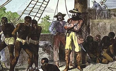 三角贸易 黑奴图片