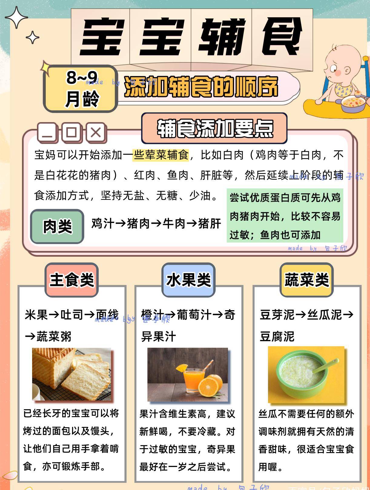 6-12個月寶寶輔食添加|最容易被忽視的細節知心華晨·2021-05-08孩子