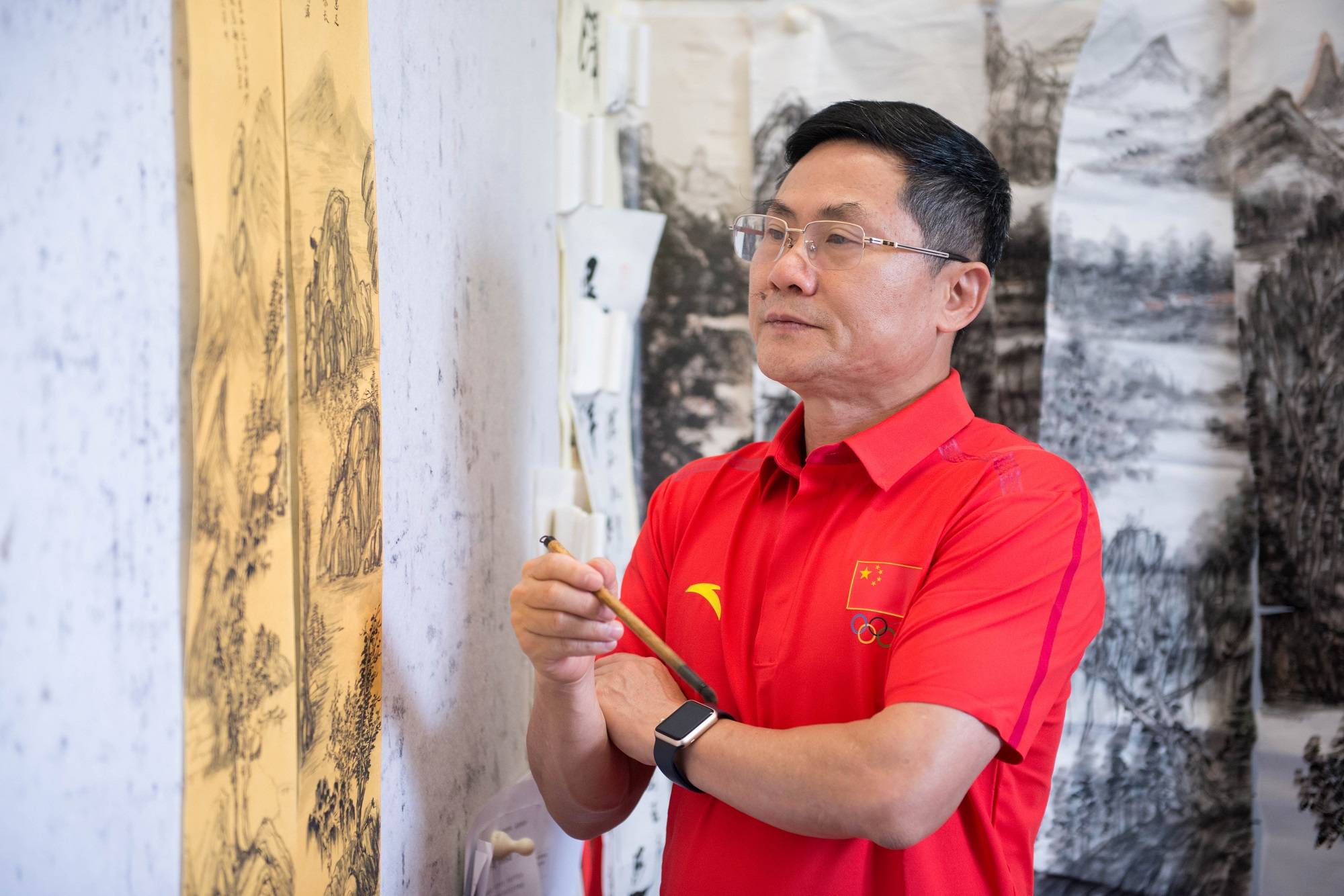 胸中逸气自笔出,文人画中存妙趣——入张泽明的山水之境_笔墨