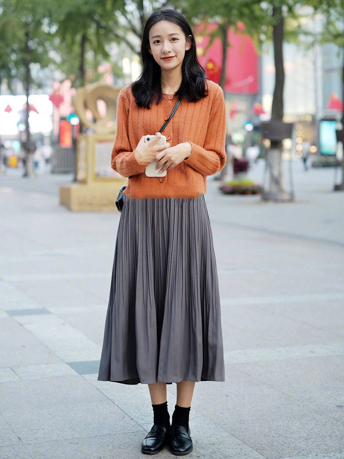 针织开衫穿搭,时髦又高级