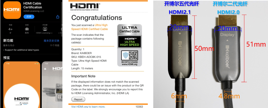 光纤|开博尔五代光纤HDMI2.1线缆拆解评测,真材实料