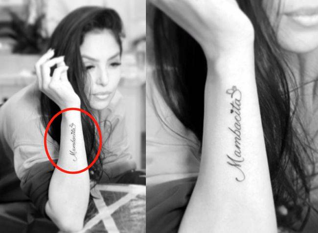 瓦妮莎母女纹新纹身,内容令人感动,乘坐百万豪车出门游玩_科比