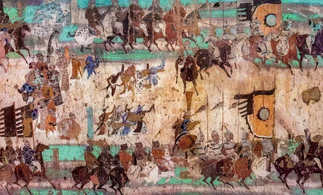 张议潮统军出行图(莫高窟156窟)   网络