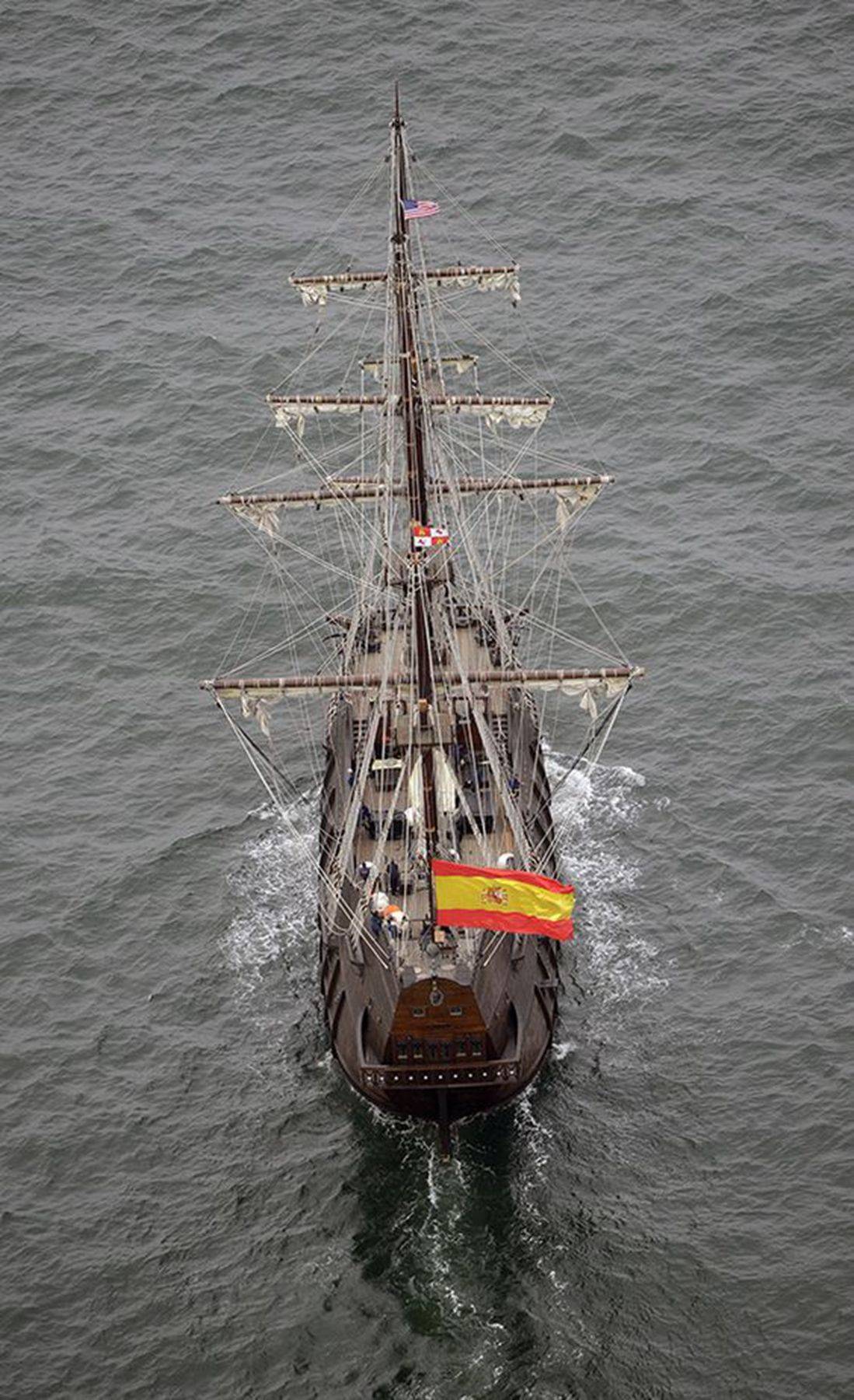 1588年5月28日西班牙舰队出发_盖伦帆船