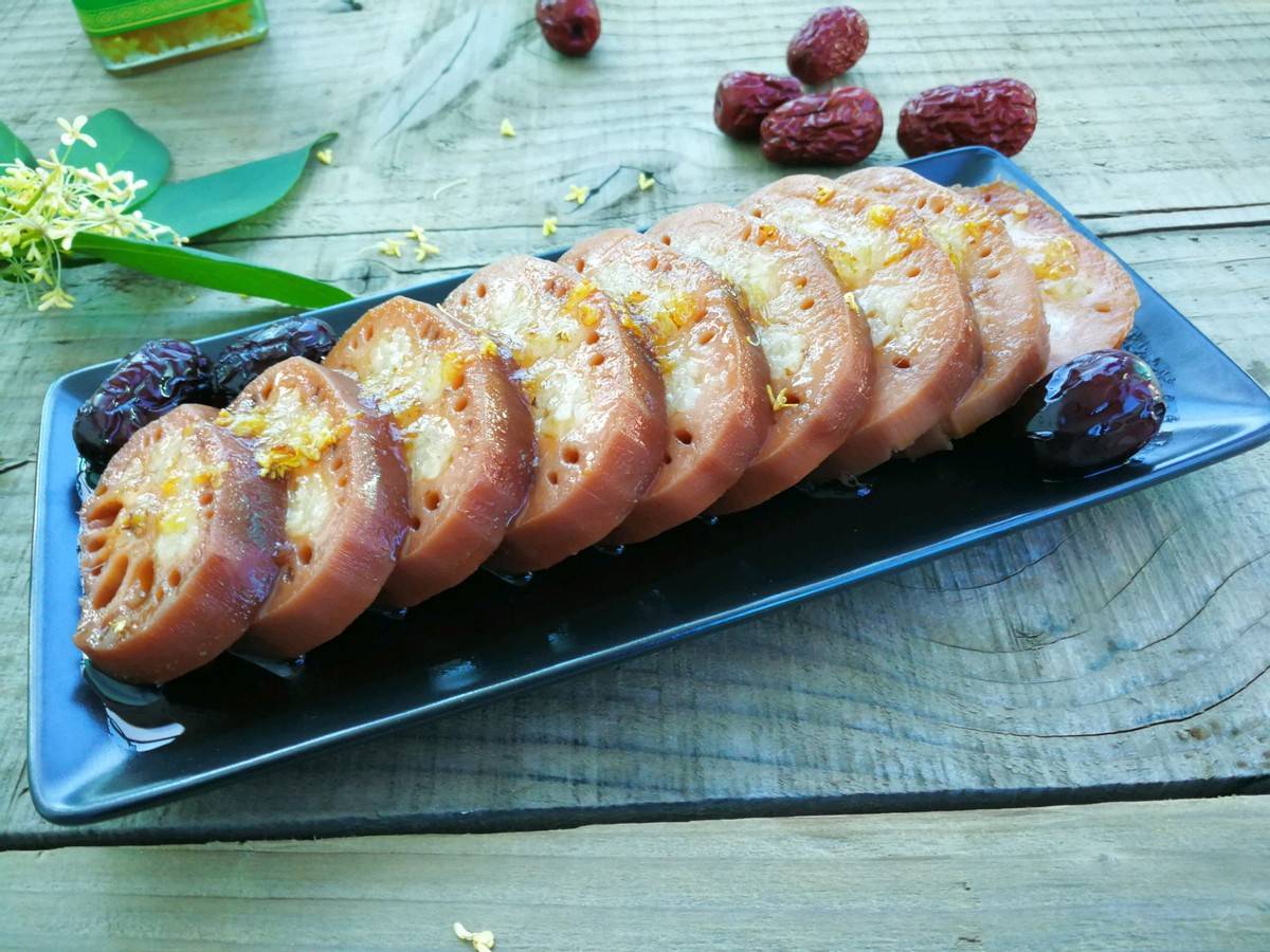 原创红糖糯米藕的做法简单好操作美味又滋补尤其女人要常吃