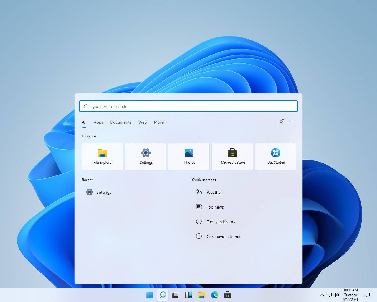 圆角|Win11镜像惨遭泄露：居中任务栏+UI圆角+新壁纸