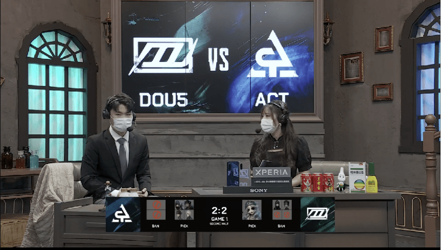 前锋|第五人格2021IVL夏季赛常规赛 DOU5 vs ACT 第一局