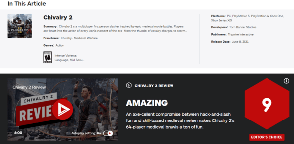 战斗|《骑士精神2》IGN 9分 沙雕乐趣与技能机制完美折中