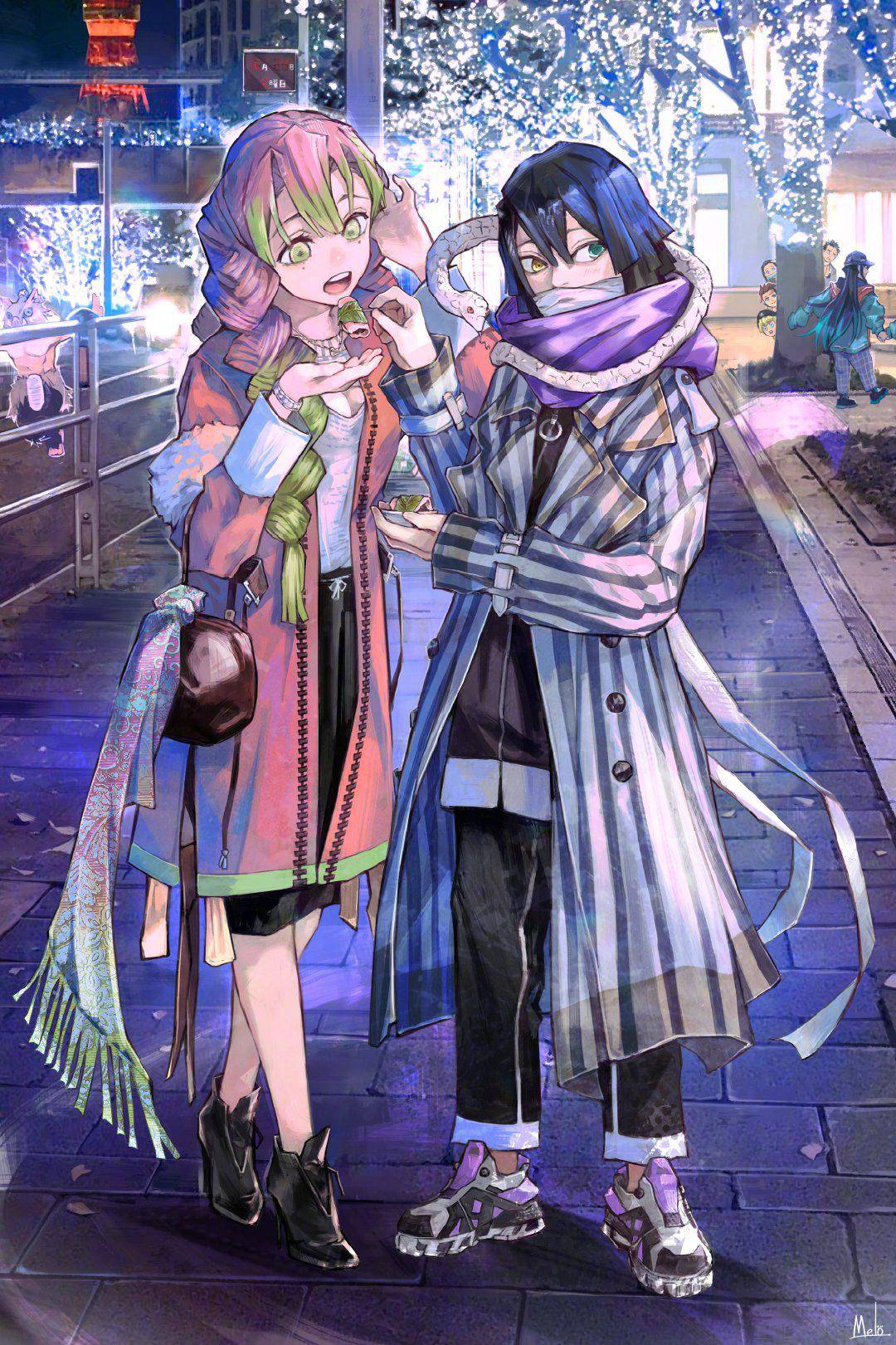 现代街拍版 鬼灭之刃 角色们的欢乐旅行 每一张都细节满满 动画