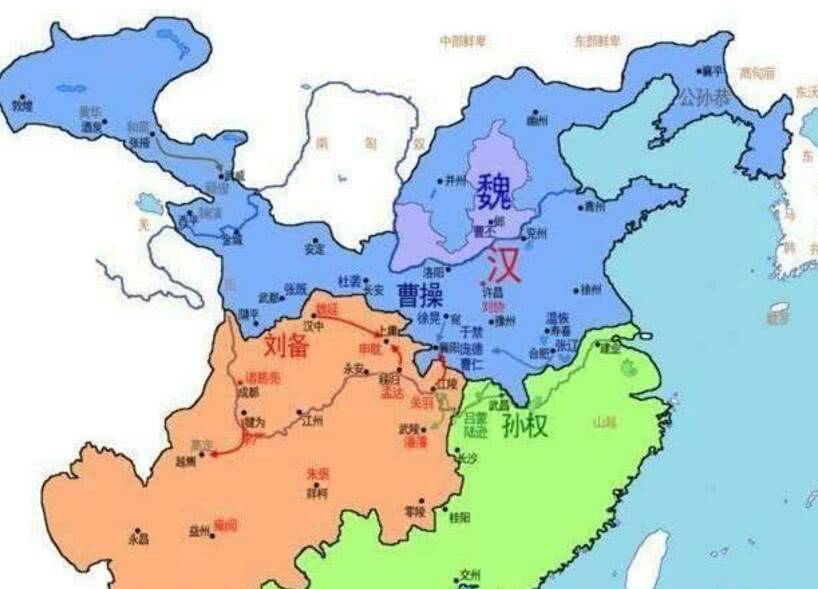 蜀汉地图全盛时期图片