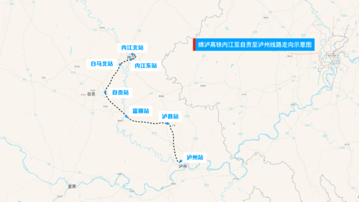 自贡高铁线路图片