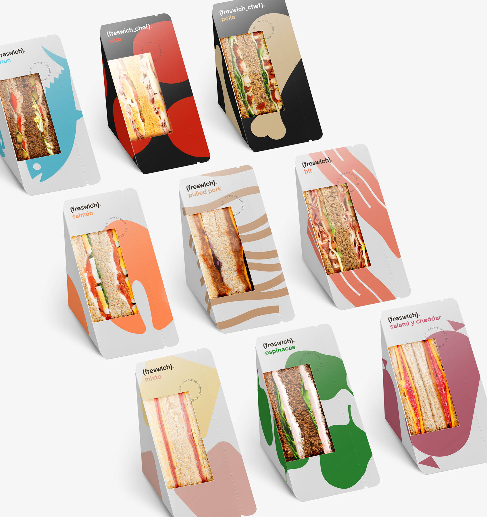 三明治包装方法图片