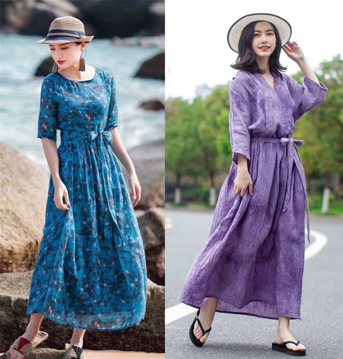 身材|到了中年的妈妈，身材走形怎么办？建议多穿棉麻裙，显瘦又有气质